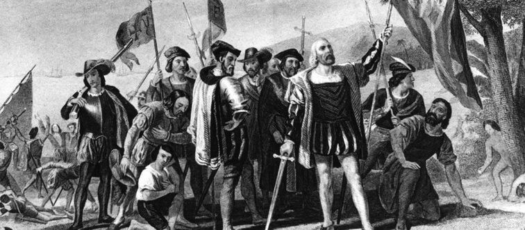 Let's start the playback way back — in which year did Christopher Columbus first drop anchor in the Americas?