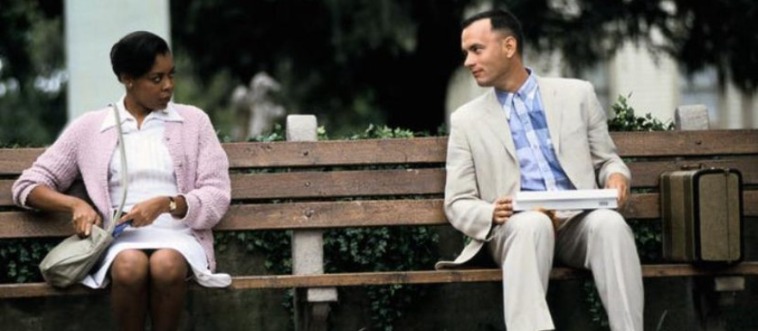 Drop the needle on 1994: which cinematic masterpiece serves up the legendary hook about life being like a box of chocolates?